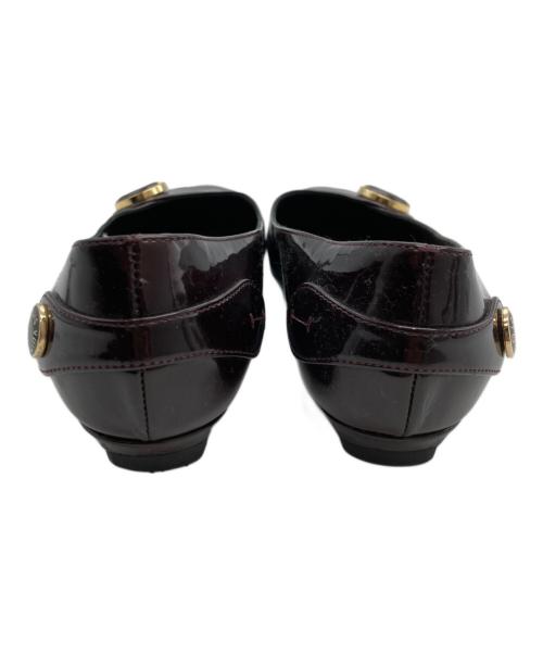 LOUIS VUITTON（ルイ ヴィトン）LOUIS VUITTON (ルイ ヴィトン) エナメルパンプス バーガンディー サイズ:34 ½の古着・服飾アイテム