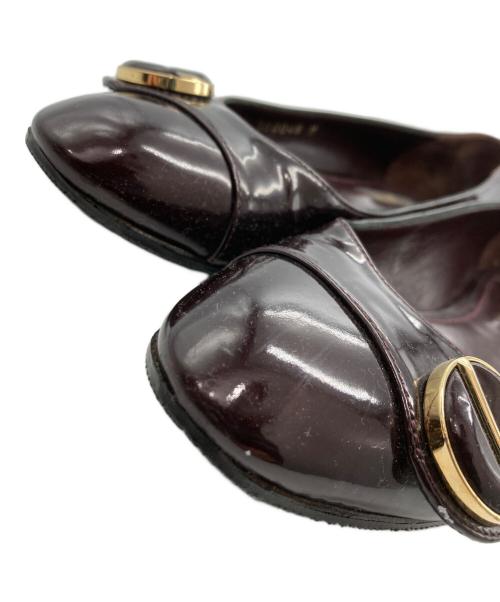 LOUIS VUITTON（ルイ ヴィトン）LOUIS VUITTON (ルイ ヴィトン) エナメルパンプス バーガンディー サイズ:34 ½の古着・服飾アイテム