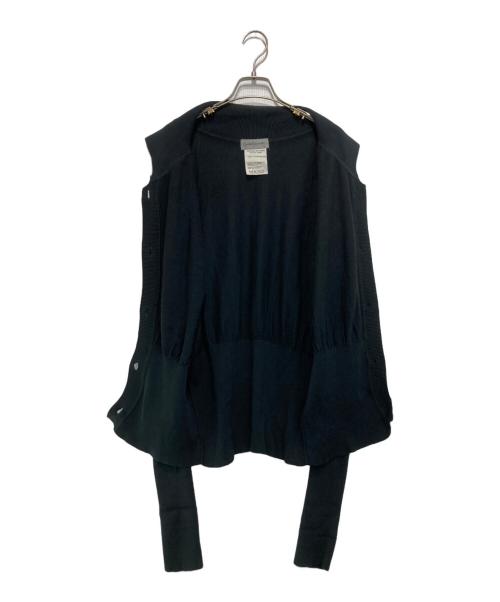 YOHJI YAMAMOTO（ヨウジヤマモト）YOHJI YAMAMOTO (ヨウジヤマモト) ニットカーディガン ブラック サイズ:表記無しの古着・服飾アイテム