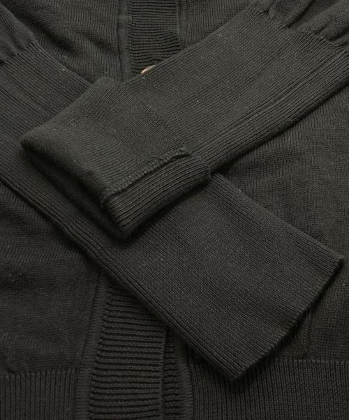 YOHJI YAMAMOTO（ヨウジヤマモト）YOHJI YAMAMOTO (ヨウジヤマモト) ニットカーディガン ブラック サイズ:表記無しの古着・服飾アイテム