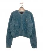 FRED PERRY×RAY BEAMSフレッドペリー×レイ ビームス）の古着「別注シャギーカーディガン」｜ブルー