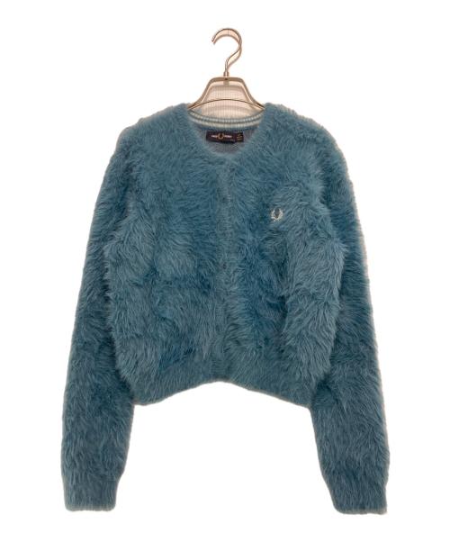 FRED PERRY（フレッドペリー）FRED PERRY (フレッドペリー) RAY BEAMS (レイ ビームス) 別注シャギーカーディガン ブルー サイズ:不明の古着・服飾アイテム