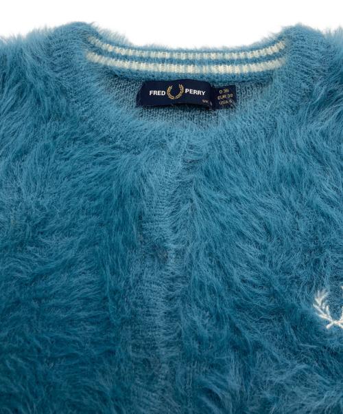 FRED PERRY（フレッドペリー）FRED PERRY (フレッドペリー) RAY BEAMS (レイ ビームス) 別注シャギーカーディガン ブルー サイズ:不明の古着・服飾アイテム