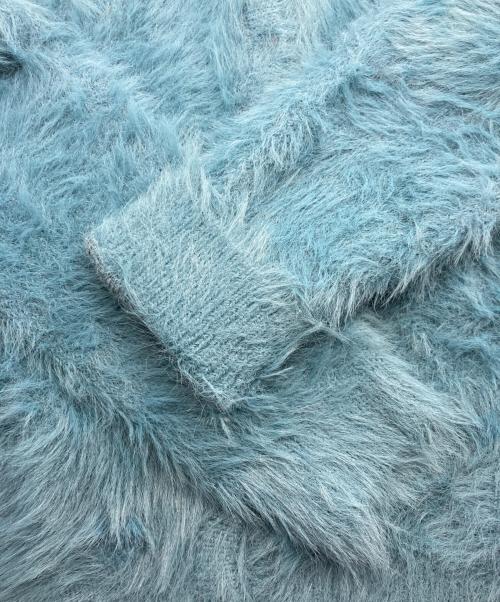 FRED PERRY（フレッドペリー）FRED PERRY (フレッドペリー) RAY BEAMS (レイ ビームス) 別注シャギーカーディガン ブルー サイズ:不明の古着・服飾アイテム