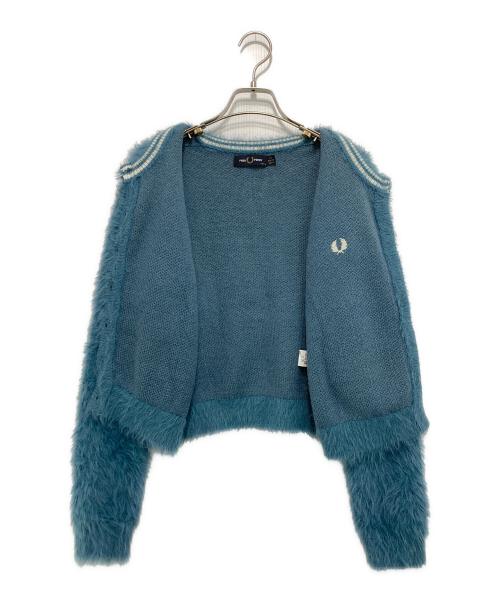 FRED PERRY（フレッドペリー）FRED PERRY (フレッドペリー) RAY BEAMS (レイ ビームス) 別注シャギーカーディガン ブルー サイズ:不明の古着・服飾アイテム