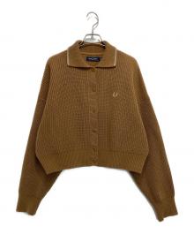 FRED PERRY（フレッドペリー）の古着「襟付きカーディガン」｜ブラウン