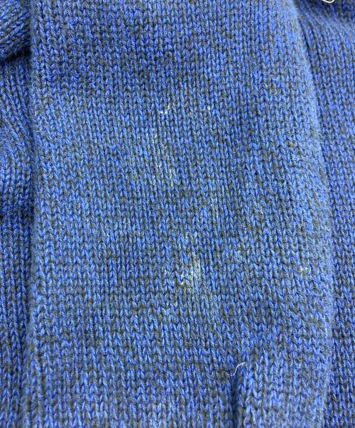 POLO RALPH LAUREN（ポロ・ラルフローレン）POLO RALPH LAUREN (ポロ・ラルフローレン) ショールカラーニット ブルー サイズ:XLの古着・服飾アイテム