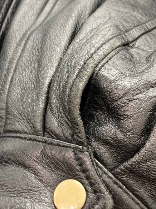 CROFT&BARROW（クロフトアンドバロー）CROFT&BARROW (クロフトアンドバロー) レザージャケット ブラック サイズ:XLの古着・服飾アイテム