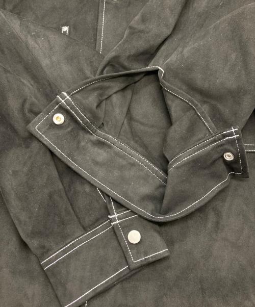 THE SHINZONE（ザ シンゾーン）THE SHINZONE (ザ シンゾーン) SUEDE SHIRT ブラック サイズ:F0 未使用品の古着・服飾アイテム
