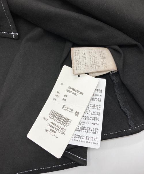 THE SHINZONE（ザ シンゾーン）THE SHINZONE (ザ シンゾーン) SUEDE SHIRT ブラック サイズ:F0 未使用品の古着・服飾アイテム