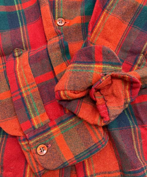 PENDLETON（ペンドルトン）PENDLETON (ペンドルトン) [古着]60s-70s ヴィンテージウールチェックシャツ レッド サイズ:Lの古着・服飾アイテム