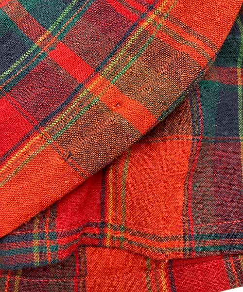 PENDLETON（ペンドルトン）PENDLETON (ペンドルトン) [古着]60s-70s ヴィンテージウールチェックシャツ レッド サイズ:Lの古着・服飾アイテム