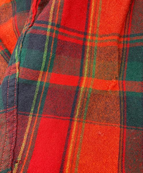 PENDLETON（ペンドルトン）PENDLETON (ペンドルトン) [古着]60s-70s ヴィンテージウールチェックシャツ レッド サイズ:Lの古着・服飾アイテム
