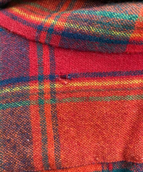 PENDLETON（ペンドルトン）PENDLETON (ペンドルトン) [古着]60s-70s ヴィンテージウールチェックシャツ レッド サイズ:Lの古着・服飾アイテム