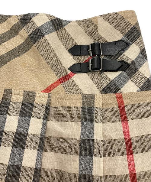 BURBERRY（バーバリー）BURBERRY (バーバリー) ノバチェックプリーツミニスカート ベージュ サイズ:14Ｙ-164（キッズ規格）の古着・服飾アイテム