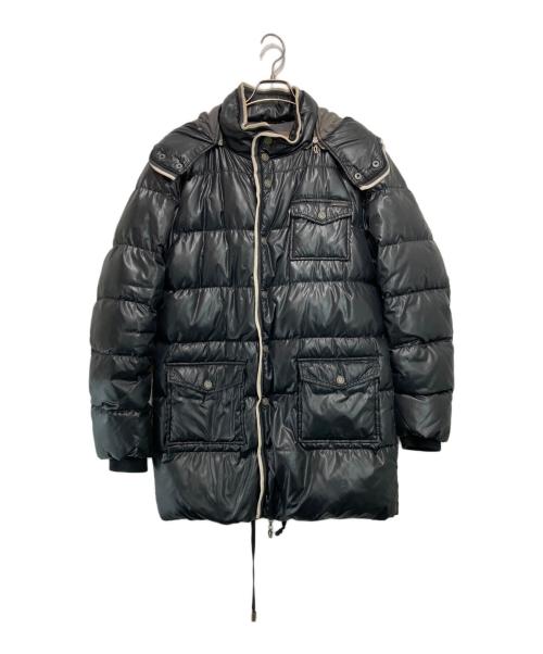 GALLIANO（ガリアーノ）GALLIANO (ガリアーノ) バックロゴダウンコート ブラック サイズ:34/48の古着・服飾アイテム