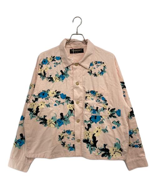 flagstuff（フラグスタフ）flagstuff (フラグスタフ) FLOWER EMBROIDERY JACKET ピンク サイズ:Mの古着・服飾アイテム