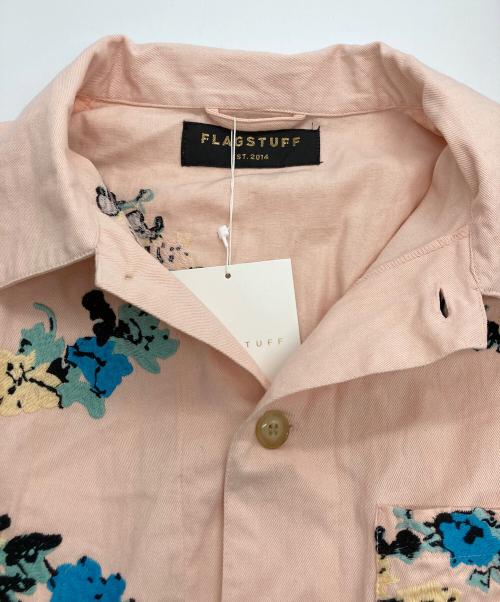 flagstuff（フラグスタフ）flagstuff (フラグスタフ) FLOWER EMBROIDERY JACKET ピンク サイズ:Mの古着・服飾アイテム