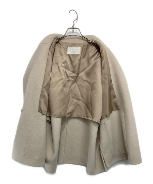 BALLSEY（ボールジィ）BALLSEY (ボールジィ) プレミアムウールリバー オープンカラーショートコート ベージュ サイズ:34（7号）の古着・服飾アイテム