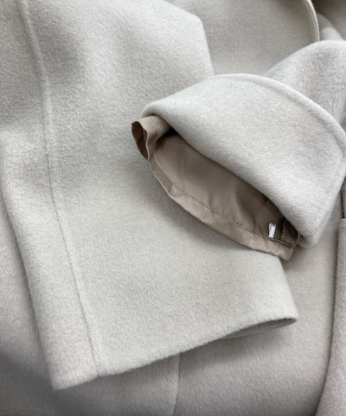 BALLSEY（ボールジィ）BALLSEY (ボールジィ) プレミアムウールリバー オープンカラーショートコート ベージュ サイズ:34（7号）の古着・服飾アイテム