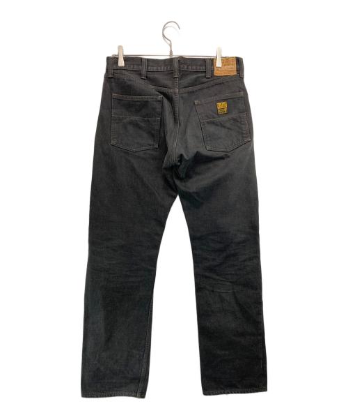 Trophy Clothing（トロフィークロージング）Trophy Clothing (トロフィークロージング) ダブルニーデニムパンツ ブラック サイズ:W34 86㎝の古着・服飾アイテム