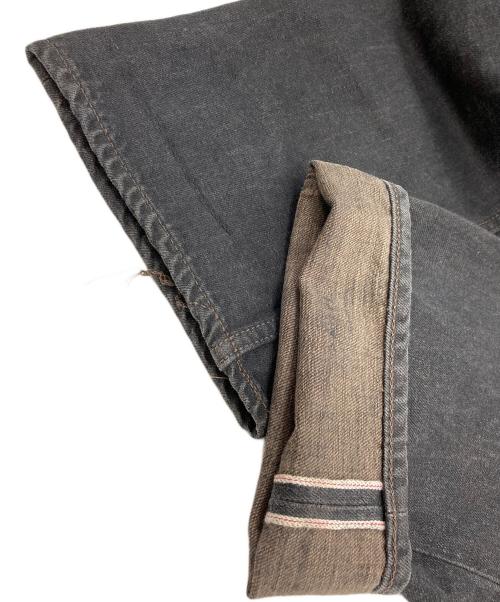 Trophy Clothing（トロフィークロージング）Trophy Clothing (トロフィークロージング) ダブルニーデニムパンツ ブラック サイズ:W34 86㎝の古着・服飾アイテム