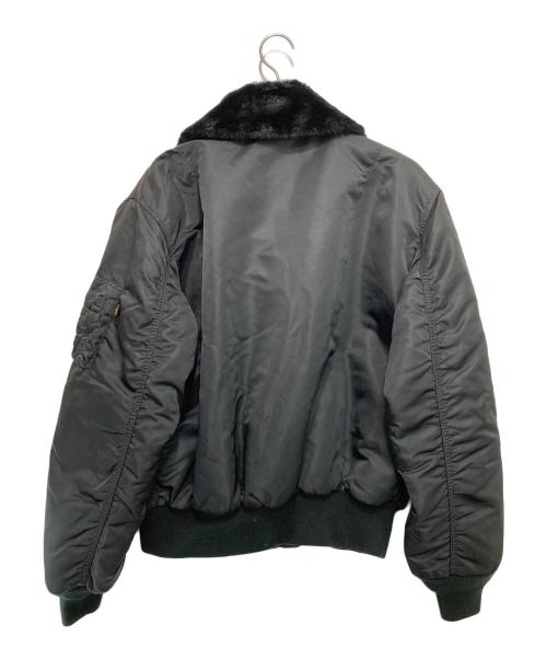 ALPHA（アルファ）ALPHA (アルファ) B-15フライトジャケット ブラック サイズ:Lの古着・服飾アイテム