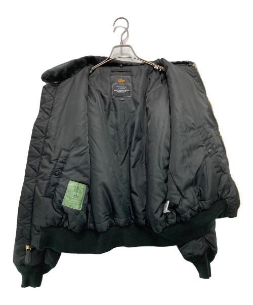 ALPHA（アルファ）ALPHA (アルファ) B-15フライトジャケット ブラック サイズ:Lの古着・服飾アイテム