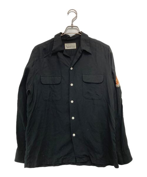 WACKO MARIA（ワコマリア）WACKO MARIA (ワコマリア) TIMLEHI (ティムリーハイ) 50’s　タイガー刺繍シャツ ブラック サイズ:Mの古着・服飾アイテム