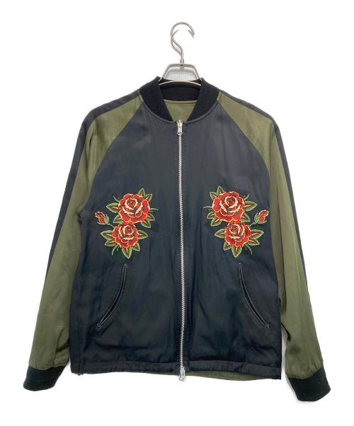 THE CRIMIE（ザ クライミー）THE CRIMIE (ザ クライミー) スタジャン ブラック×カーキ サイズ:Mの古着・服飾アイテム