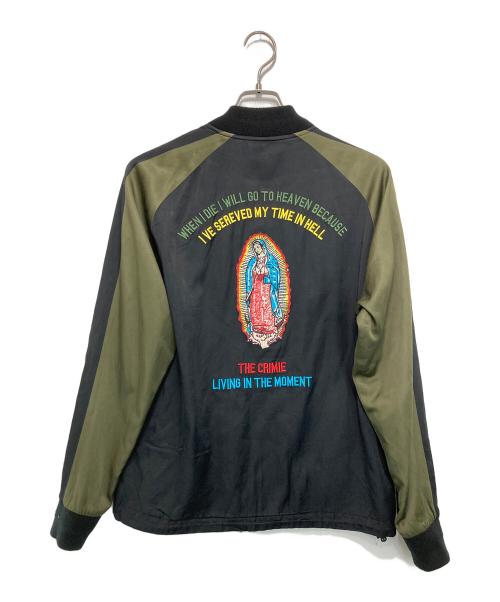 THE CRIMIE（ザ クライミー）THE CRIMIE (ザ クライミー) スタジャン ブラック×カーキ サイズ:Mの古着・服飾アイテム