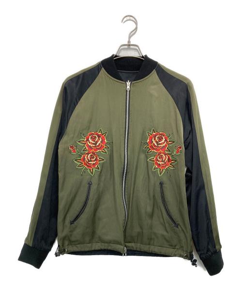 THE CRIMIE（ザ クライミー）THE CRIMIE (ザ クライミー) スタジャン ブラック×カーキ サイズ:Mの古着・服飾アイテム