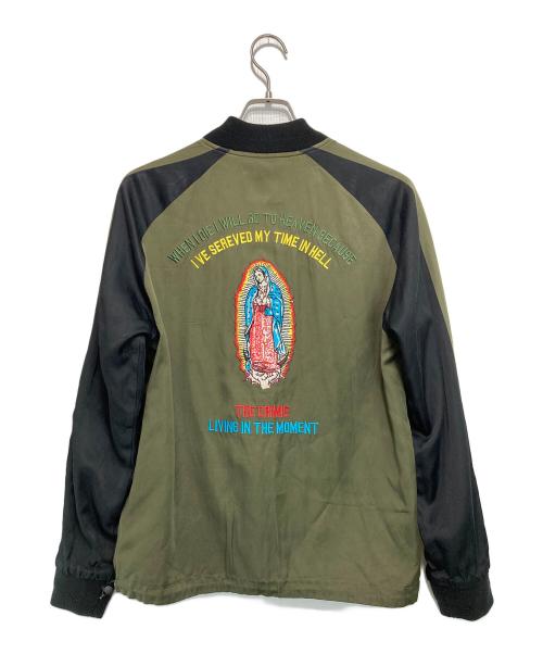 THE CRIMIE（ザ クライミー）THE CRIMIE (ザ クライミー) スタジャン ブラック×カーキ サイズ:Mの古着・服飾アイテム