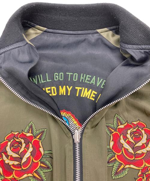 THE CRIMIE（ザ クライミー）THE CRIMIE (ザ クライミー) スタジャン ブラック×カーキ サイズ:Mの古着・服飾アイテム