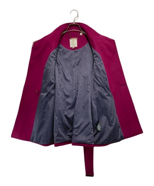 ted baker（テッドベーカー）ted baker (テッドベーカー) ベルテッドコート ピンク サイズ:1の古着・服飾アイテム