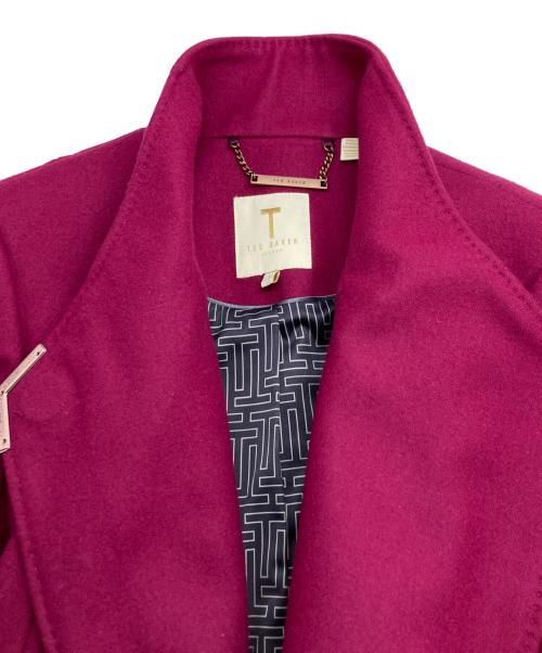 ted baker（テッドベーカー）ted baker (テッドベーカー) ベルテッドコート ピンク サイズ:1の古着・服飾アイテム
