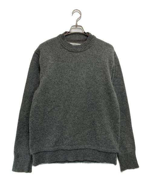 Maison Margiela（メゾンマルジェラ）Maison Margiela (メゾンマルジェラ) 5G エルボーパッチニット グレー サイズ:Mの古着・服飾アイテム