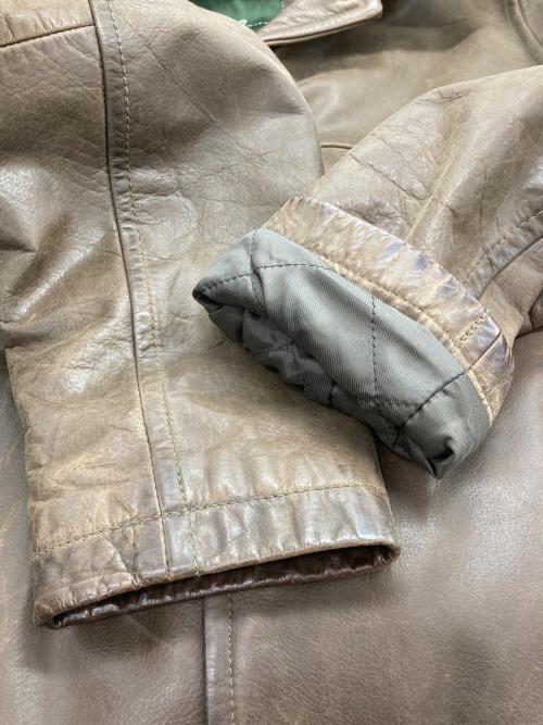 Eddie Bauer（エディーバウアー）Eddie Bauer (エディーバウアー) レザーカーコート ブラウン サイズ:Mの古着・服飾アイテム