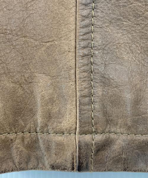 Eddie Bauer（エディーバウアー）Eddie Bauer (エディーバウアー) レザーカーコート ブラウン サイズ:Mの古着・服飾アイテム