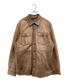 Eddie Bauer（エディーバウアー）の古着「ラムレザージャケット」｜ブラウン