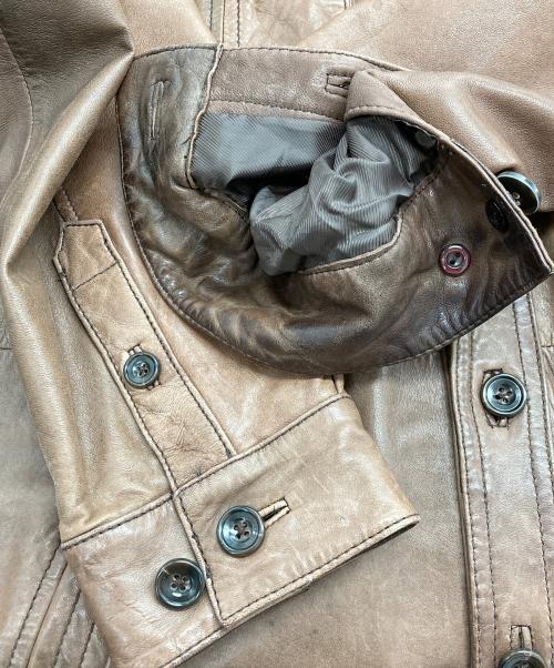 Eddie Bauer（エディーバウアー）Eddie Bauer (エディーバウアー) ラムレザージャケット ブラウン サイズ:Lの古着・服飾アイテム