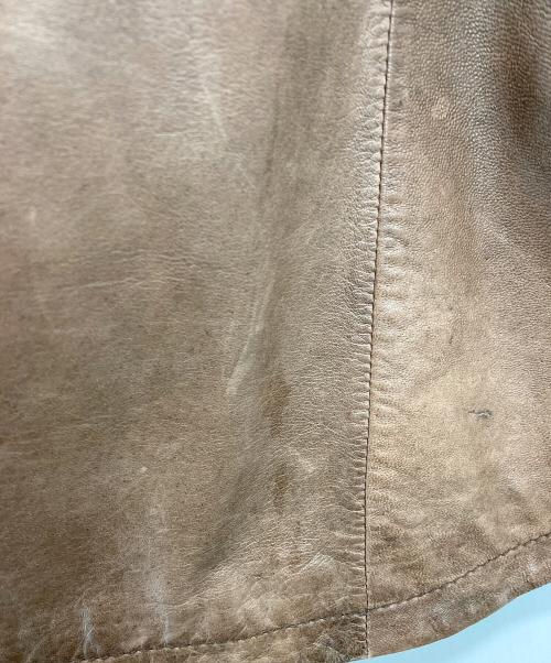 Eddie Bauer（エディーバウアー）Eddie Bauer (エディーバウアー) ラムレザージャケット ブラウン サイズ:Lの古着・服飾アイテム