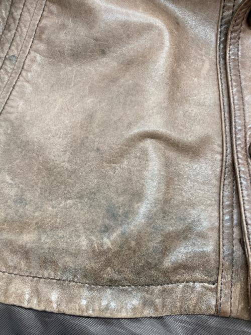 Eddie Bauer（エディーバウアー）Eddie Bauer (エディーバウアー) ラムレザージャケット ブラウン サイズ:Lの古着・服飾アイテム