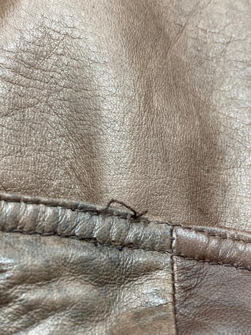 Eddie Bauer（エディーバウアー）Eddie Bauer (エディーバウアー) ラムレザージャケット ブラウン サイズ:Lの古着・服飾アイテム