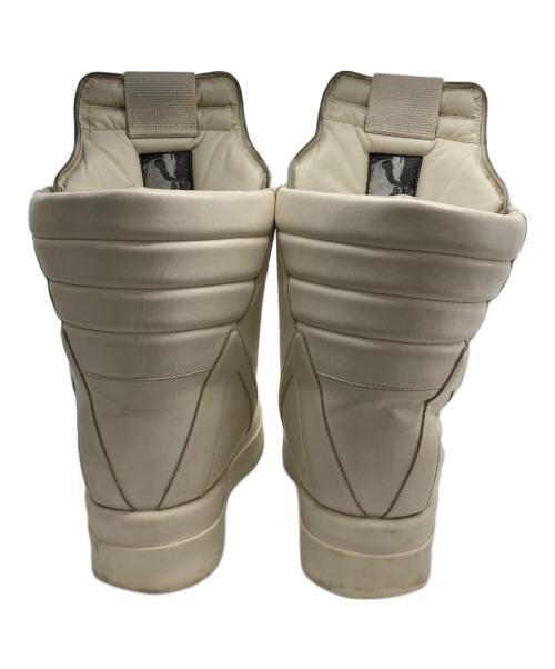 RICK OWENS（リックオウエンス）RICK OWENS (リックオウエンス) MEGA GEOBASKET/メガジオバスケット ホワイト サイズ:ヨーロッパ　43の古着・服飾アイテム