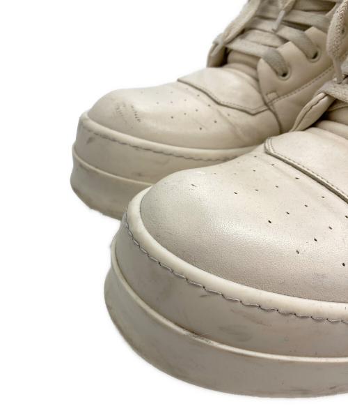 RICK OWENS（リックオウエンス）RICK OWENS (リックオウエンス) MEGA GEOBASKET/メガジオバスケット ホワイト サイズ:ヨーロッパ　43の古着・服飾アイテム