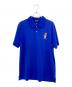 POLO GOLF（ポロ ゴルフ）の古着「ポロベア刺繍半袖ポロシャツ」｜ブルー
