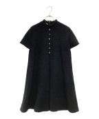 GUCCIグッチ）の古着「ラメツイードドレス」｜ブラック