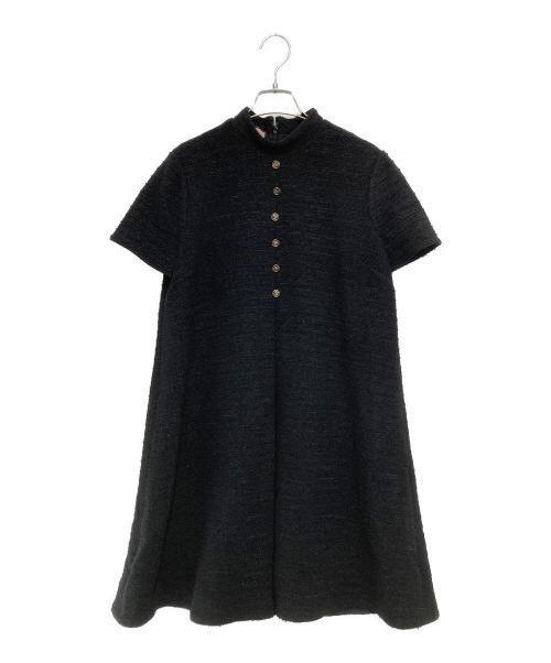 GUCCI（グッチ）GUCCI (グッチ) ラメツイードドレス ブラック サイズ:40の古着・服飾アイテム