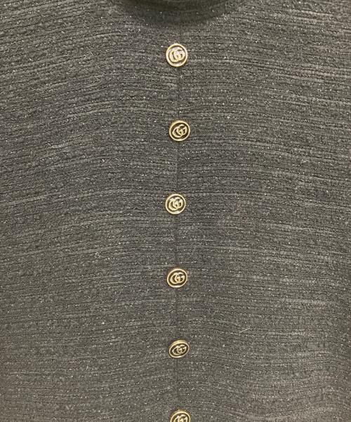 GUCCI（グッチ）GUCCI (グッチ) ラメツイードドレス ブラック サイズ:40の古着・服飾アイテム